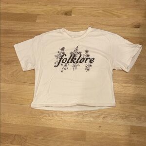 Folklore White Short Sleeve Tee